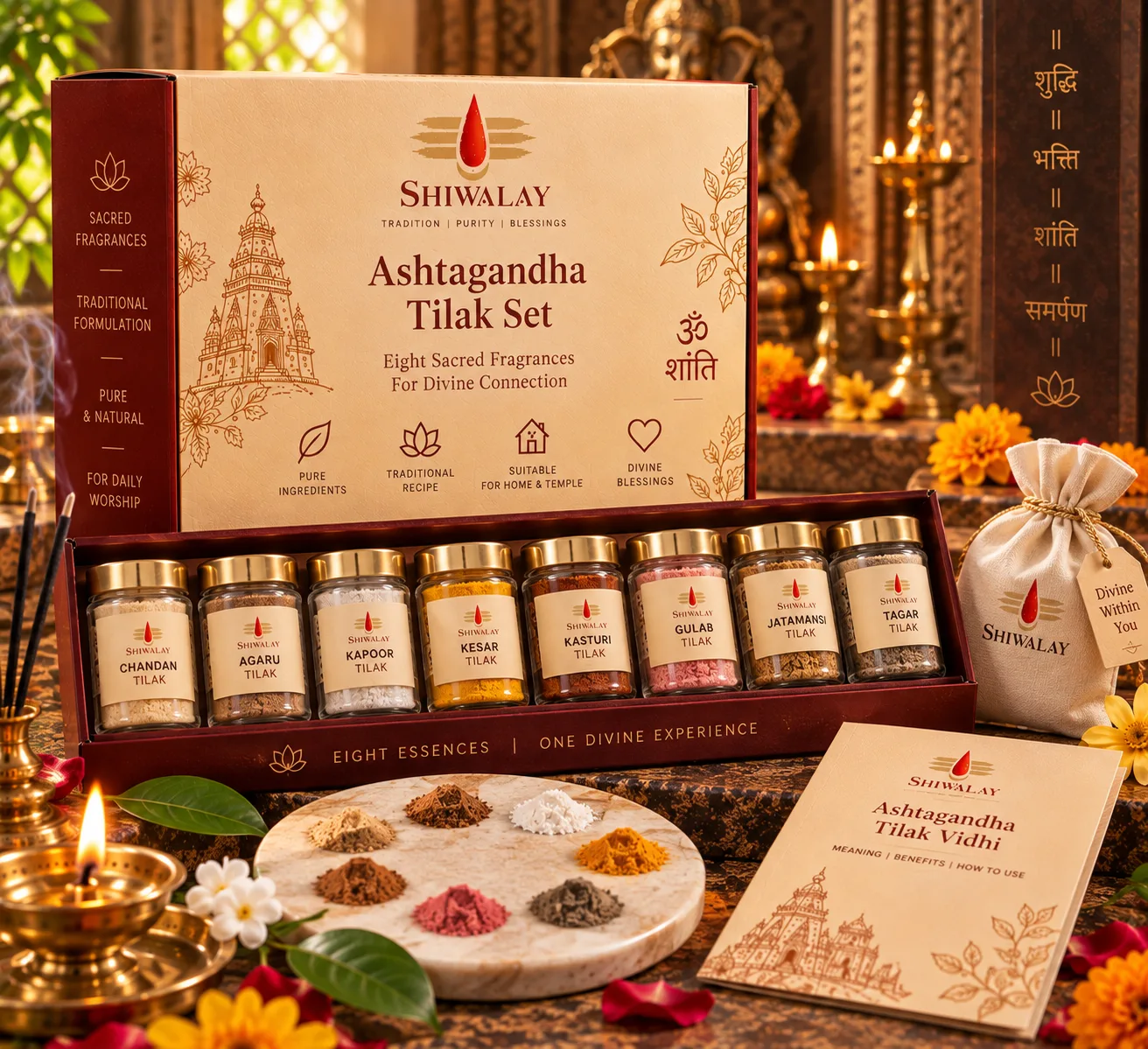 Ashtagandha Tilak Set