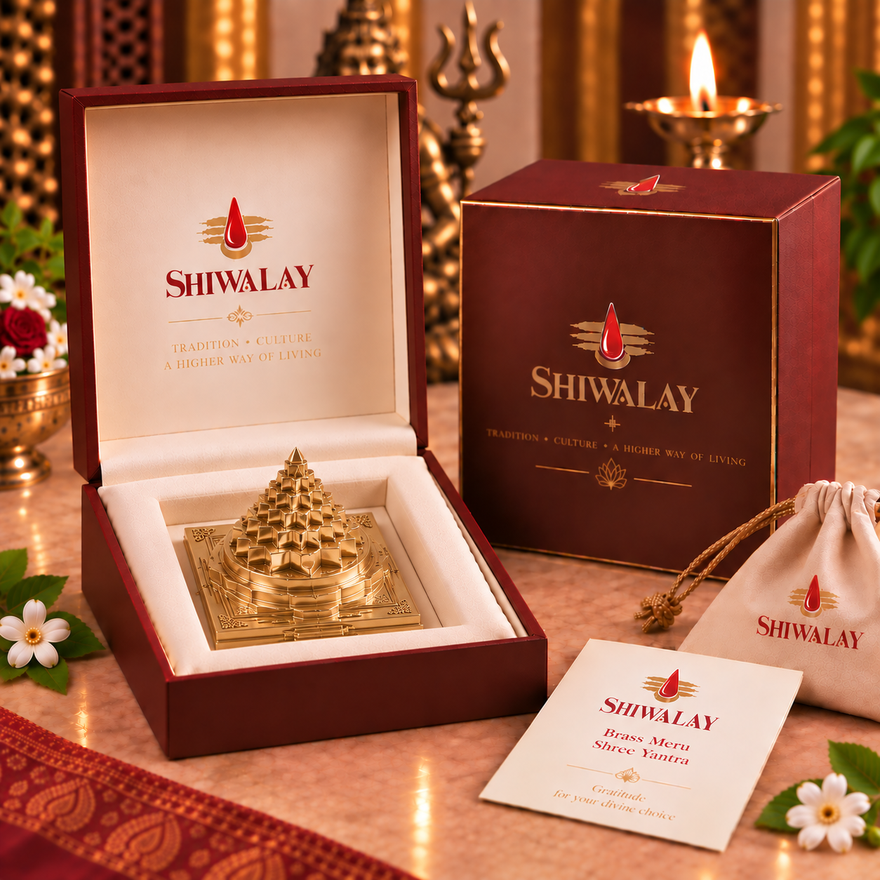 Brass Meru Shree Yantra