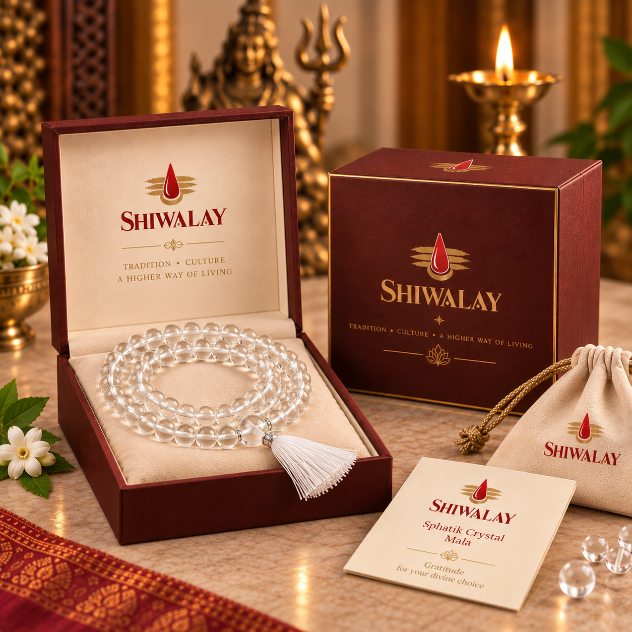 Sphatik Crystal Mala